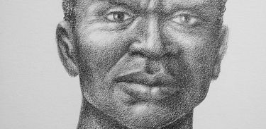 Ilustração a grafite sobre papel, original: 18 x 25 cm. Zumbi (Serra da Barriga, 1655 — Serra Dois Irmãos, 20 de novembro de 1695) foi o último dos líderes do Quilombo dos Palmares, o maior dos quilombos do período colonial.