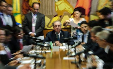Brasília - Presidente da Câmara dos Deputados, Eduardo Cunha, preside reunião de líderes (Marcelo Camargo/Agência Brasil)