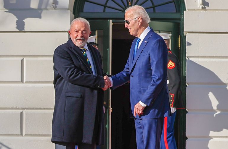 Washington (USA), 10.02.2023 - Presidente da República, Luiz Inácio Lula da Silva, durante Reunião com o Presidente dos Estados Unidos da América, Joe Biden. Casa Branca - Salão Oval, Washington (EUA). Foto: Ricardo Stuckert/PR