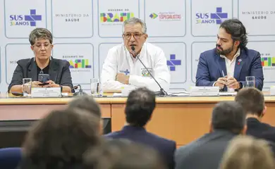 Brasília (DF), 26/02/2026 - O ministro da Saúde, Alexandre Padilha, durante anuncio de um conjunto de ações para reduzir o tempo de espera no diagnóstico e no tratamento de doenças raras no Sistema Único de Saúde (SUS). 
Foto: Joédson Alves/Agência Brasil