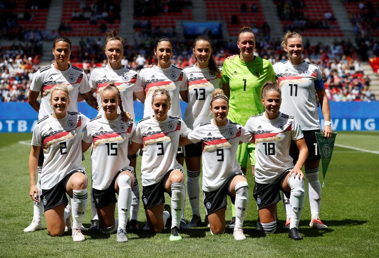 Seleção da Alemanha na Copa do Mundo de Futebol Feminino - França 2019. 