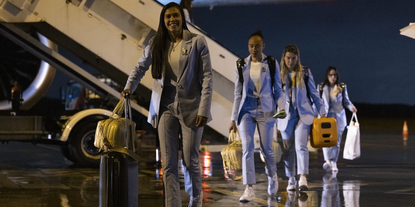L’équipe nationale du Brésil arrive en Australie pour la Coupe du monde féminine