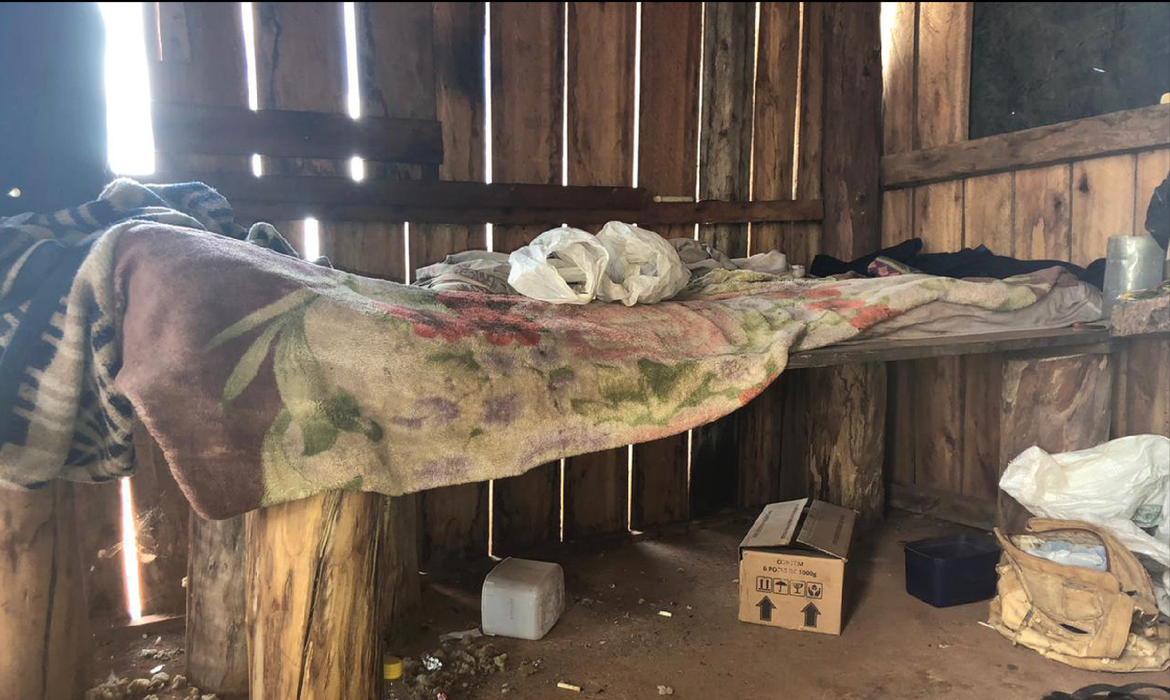 Flagrante de escravidão moderna em Mato Grosso do Sul, no município de Bela vista.