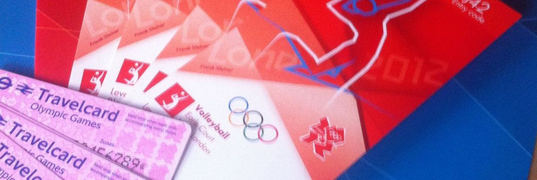 Bilhetes para acesso aos jogos das olimpíadas de Londres