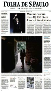 Capa do Jornal Folha de S. Paulo Edição 2024-07-01