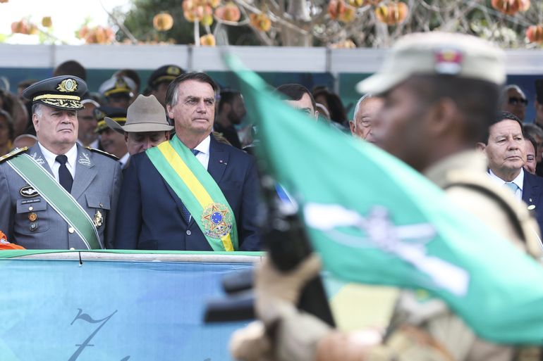 O presidente da República, Jair Bolsonaro participa do Desfile cívico-militar de 7 de Setembro de 2022 e comemoração do Bicentenário da Independência do Brasil