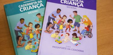 Caderneta de Vacinação da criança, apresentada durante o curso Sala de Vacina, da MSD, ministrado em Rio Branco (AC).