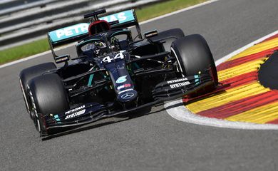 Fórmula 1 F1 - Grande Prêmio da Bélgica - Spa-Francorchamps, Spa, Bélgica - 30 de agosto de 2020 Mercedes 'Lewis Hamilton em ação