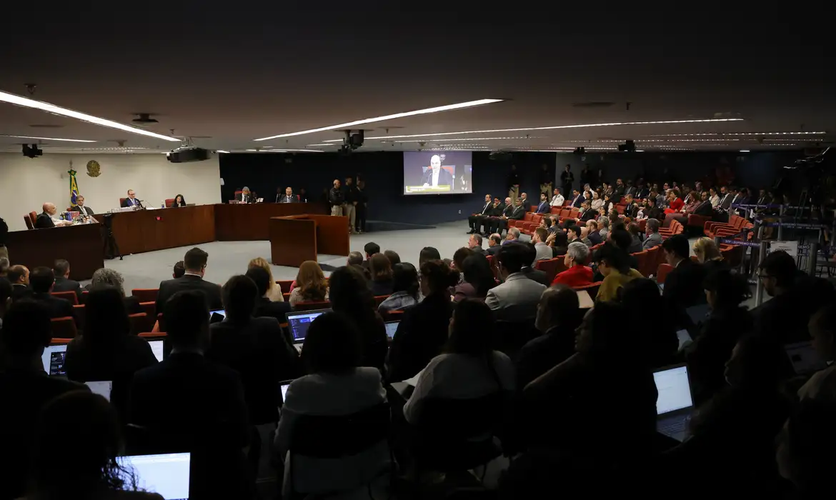 Brasília (DF) 09/09/2025 - O Supremo Tribunal Federal (STF) retoma o julgamento dos réus do Núcleo 1 da trama golpista  Foto: Fabio Rodrigues-Pozzebom/ Agência Brasil