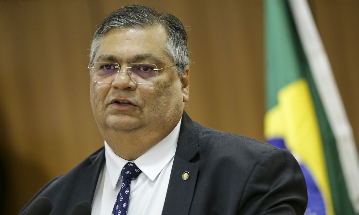 Brasília (DF), 24/07/2023 - O ministro da Justiça e Segurança Pública, Flávio Dino, durante coletiva de imprensa sobre ação da Polícia Federal em torno do inquérito que investiga a morte da vereadora Marielle Franco e do motorista Andreson Gomes
Foto: Marcelo Camargo/Agência Brasil/Arquivo