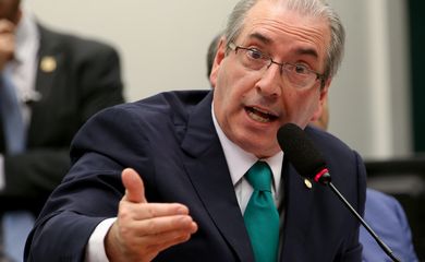 Brasília - Eduardo Cunha faz sua defesa no Conselho de Ética da Câmara  (Wilson Dias/Agência Brasil)