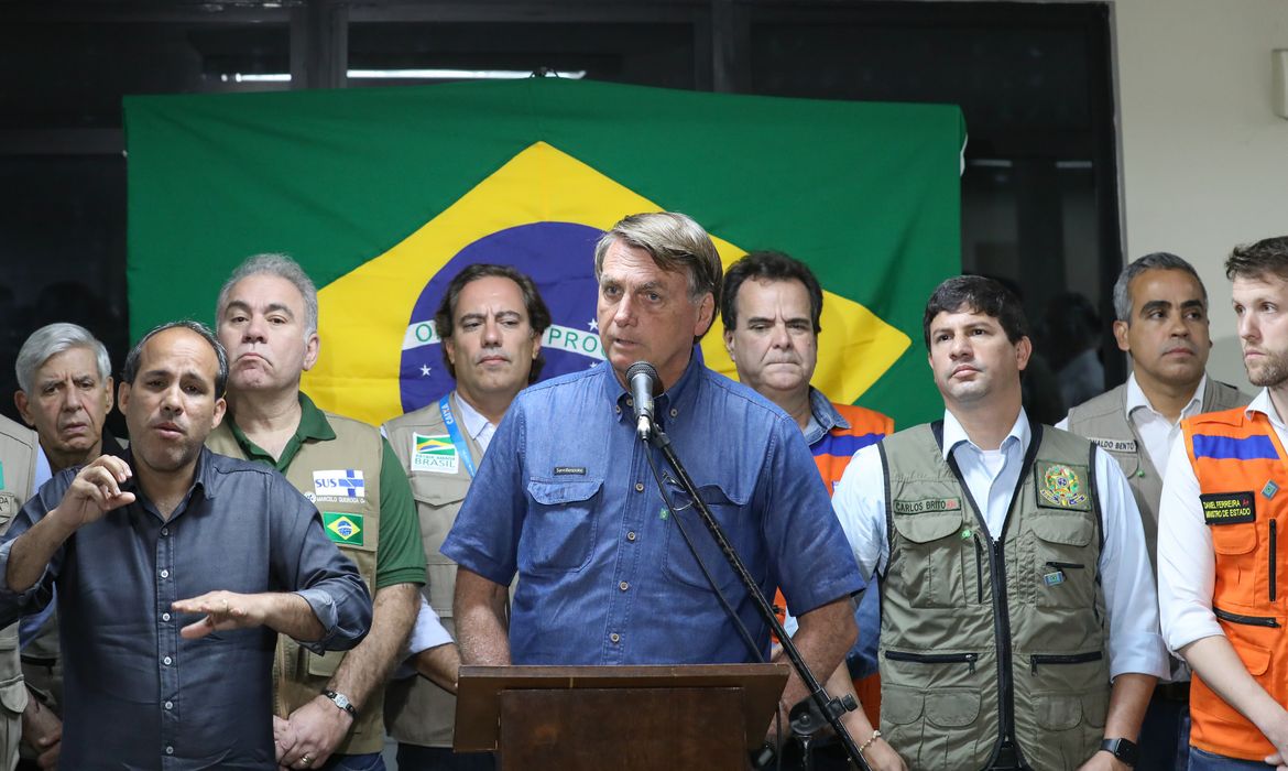 (Recife - PE, 30/05/2022) Presidente da República, Jair Bolsonaro durante declaração à imprensa.
