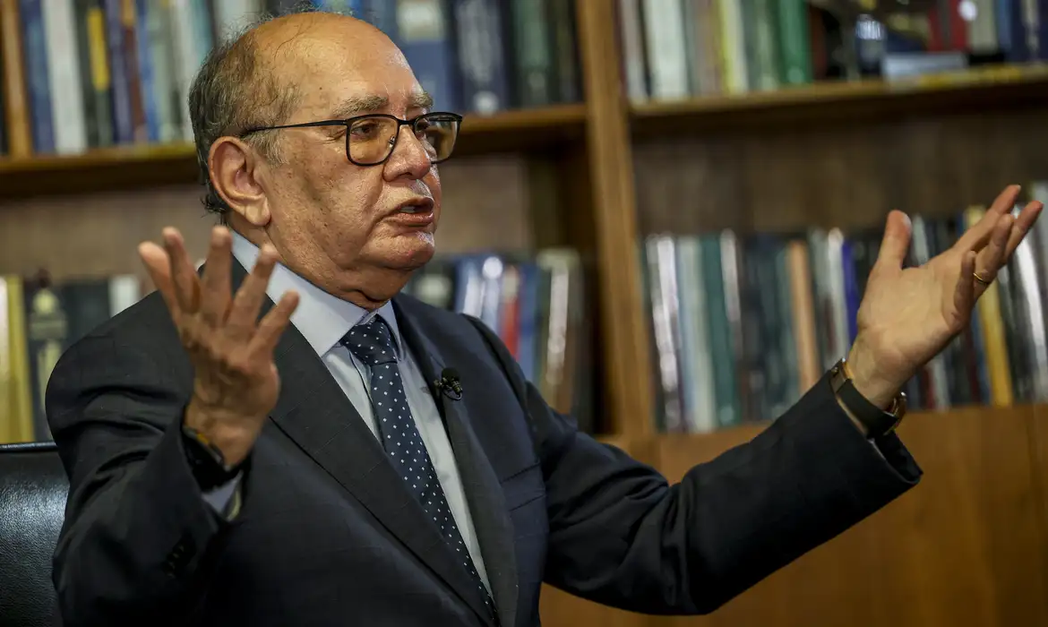 Brasília (DF), 08/01/2025 - Foto feita em 12/12/2024 - O ministro do Supremo Tribunal Federal, Gilmar Mendes, durante entrevista para a Agência Brasil.
Foto: Marcelo Camargo/Agência Brasil