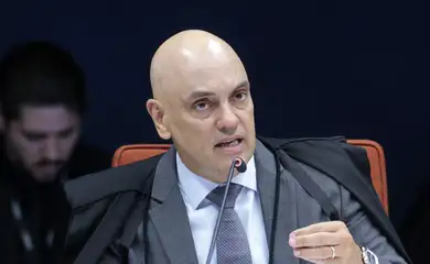 Brasília (DF), 21/10/2025 - Ministro Alexandre de Moraes durante sessão no STF de julgamento da Ação Penal 2694 -Núcleo 4 da trama golpista. Foto: Rosinei Coutinho/STF
