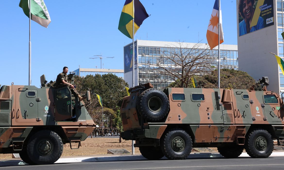 Brasília (DF) 31/08/2024  Governo federal realizou  ensaio geral para o desfile cívico-militar do 7 de setembro na Esplanada dos Ministérios. Foto Antônio Cruz/Agência Brasil