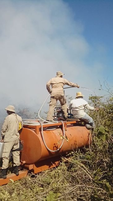 Ascom/CBMMS Incêndio atinge o Pantanal no mês de julho.