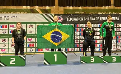 Brasil encerra participação no ITTF World Future de Santiago com 28 medalhas, 11 delas de ouro - em 05/06/2028