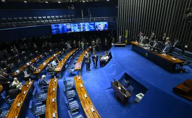 Brasília (DF), 07/08/2025 - Plenário do Senado Federal durante sessão deliberativa extraordinária para apreciar o projeto que assegura a isenção do Imposto de Renda para quem recebe até dois salários mínimos. Foto: Edilson Rodrigues/Agência Senado