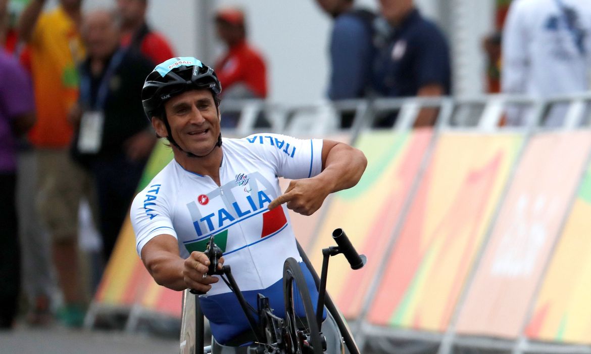 Alex Zanardi durante Jogos Paralímpicos Rio 2016