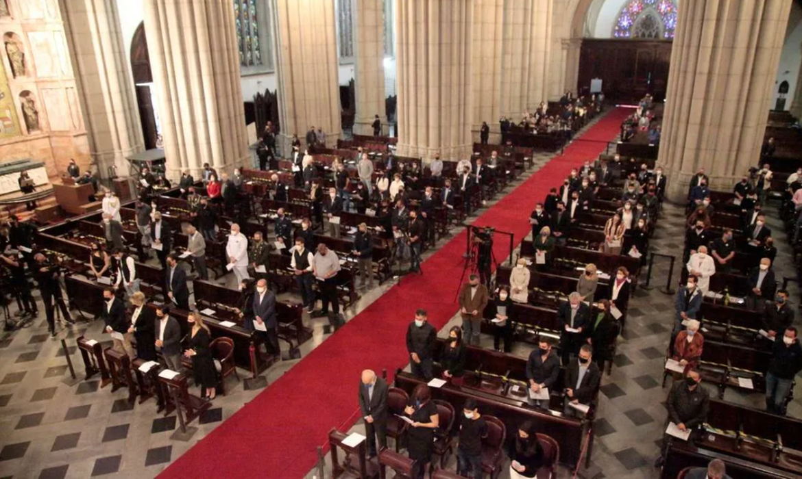 Missa de sétimo dia do prefeito Bruno Covas.