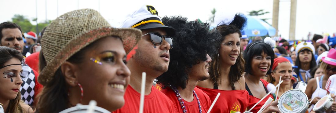 Rio de Janeiro: desfile do bloco Bangalafumenga no Carnaval de 2014