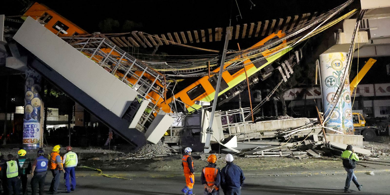 México: colapso de viaducto donde una vez el metro dejó muertos y heridos