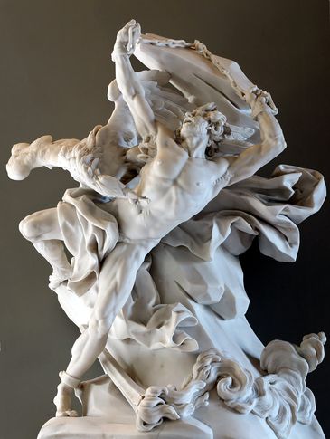 Prometheus representado em escultura de Nicolas-Sébastien Adam, 1762