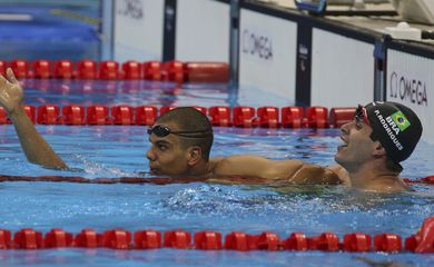 André Brasil e Phelipe Rodrigues faturam prata e bronze nos 100m nado livre da classe S10