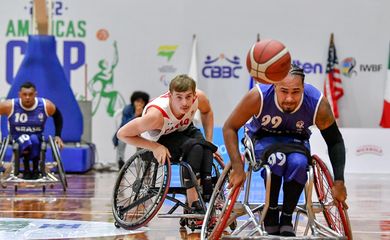 seleção brasileira - basquete em cadeira de rodas - BRASIL x CANADÁ - Disputa do Bronze Masculino durante a America's Cup de Basquete - CT Paralímpico,