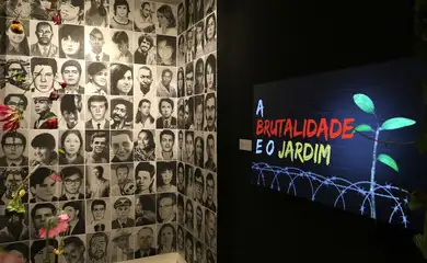 Rio de Janeiro (RJ), 18/10/2023 - Exposição “Justiça de Transição Não é Transação: a brutalidade e o jardim”, na inauguração do Memorial do Ministério Público Federal (MPF), em sua sede, no centro da cidade. Foto:Tânia Rêgo/Agência Brasil