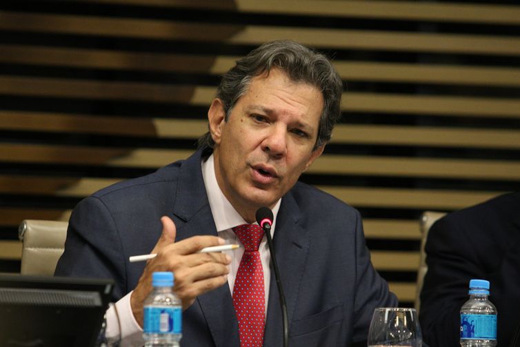 O ministro da Fazenda, Fernando Haddad, participa de reunião na Federação das Indústrias do Estado de São Paulo - Fiesp.