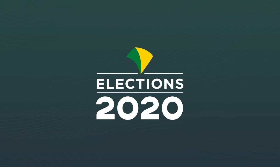 Banner EBC eleições 2020 em inglês