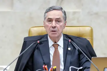 Brasília (DF), 14/11/2024 - Presidente Luís Roberto Barroso durante sessão plenária do STF. Foto: Antônio Augusto/STF
