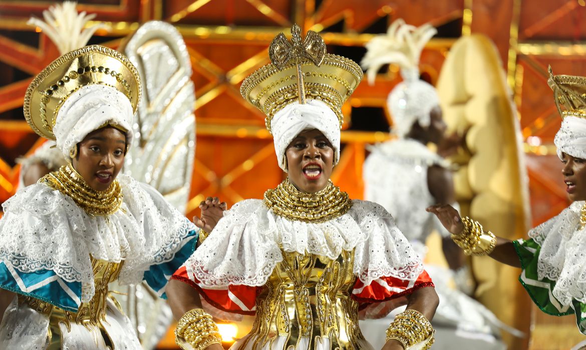 Rio de Janeiro (RJ), 02/03/2025 – Unidos de Padre Miguel abre os desfiles de carnaval do grupo Especial na Marquês de Sapucaí, na região central do Rio de Janeiro. Foto: Tomaz Silva/Agência Brasil
