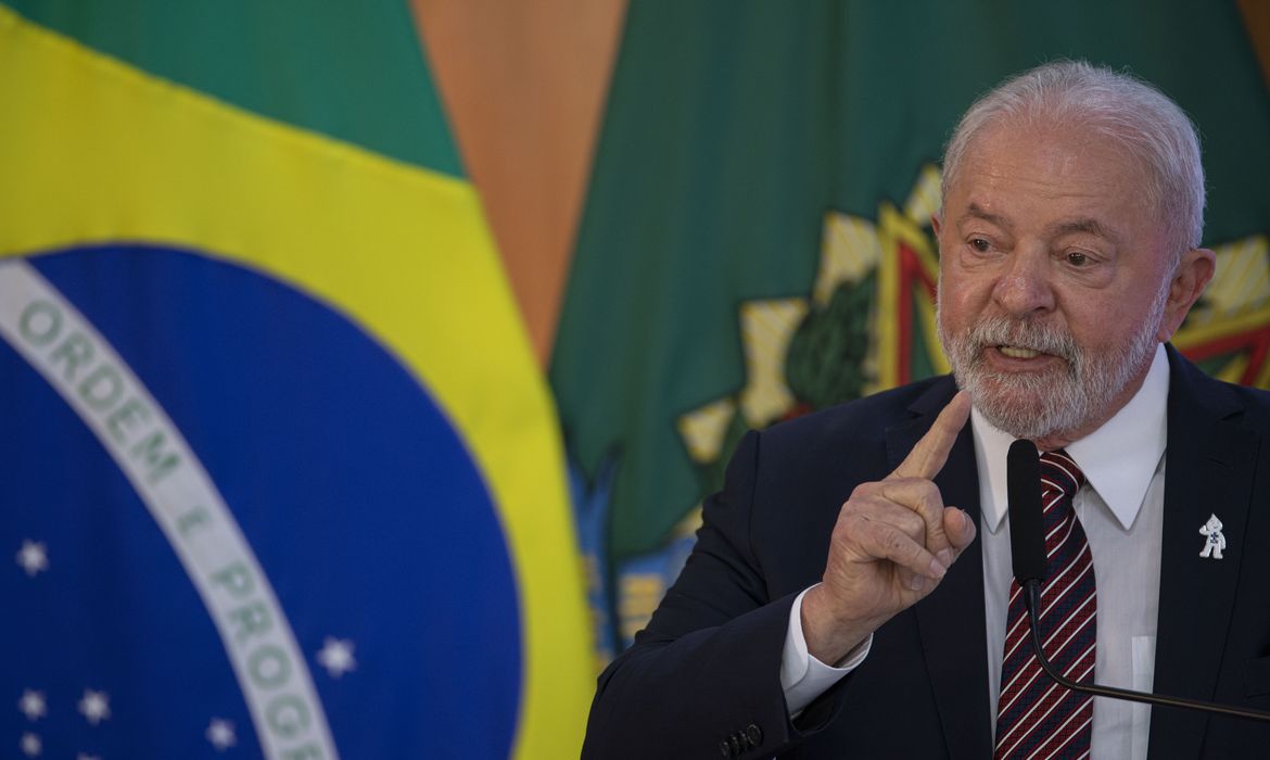 Brasília (DF) 10-04-2023 - O presidente Luiz Inácio Lula da Silva participa no Palácio do Planalto da Reunião ministerial dos 100 dias de governo.
Foto: Joédson Alves/Agência Brasil