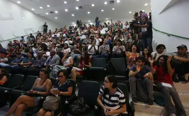 Brasília - A Universidade de Brasília (UnB) faz uma apresentação pública com o detalhamento da situação orçamentária com o déficit para este ano (Valter Campanato/Agência Brasil)