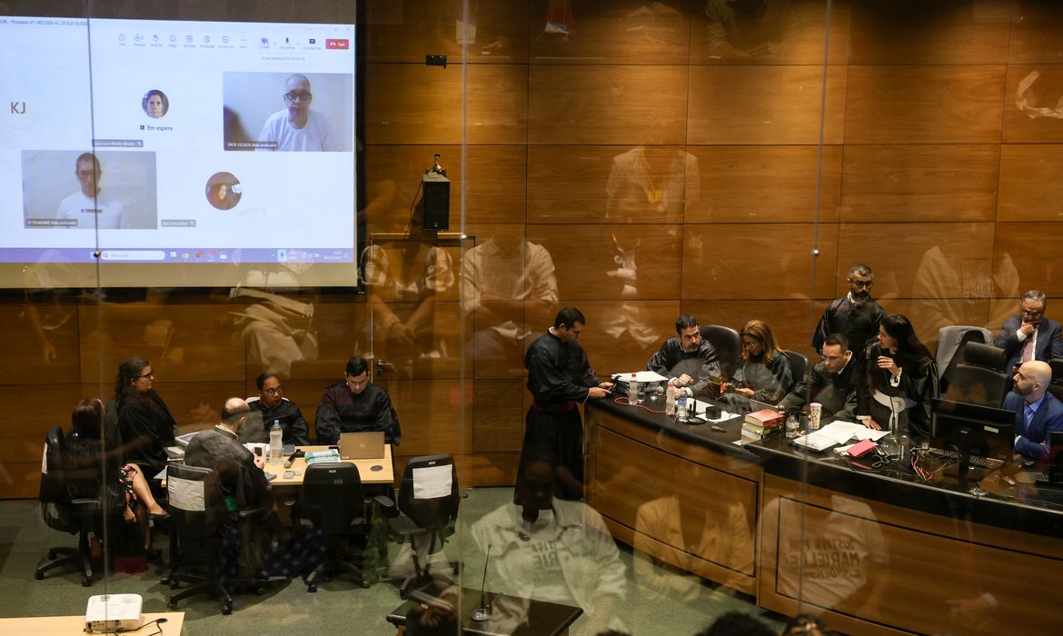 Rio de Janeiro (RJ), 30/10/2024 – Julgamento de Ronnie Lessa e Elcio Queiroz no 4º Tribunal do Júri do Rio de Janeiro, no Tribunal de Justiça, no centro da capital fluminense. Foto: Tomaz Silva/Agência Brasil
