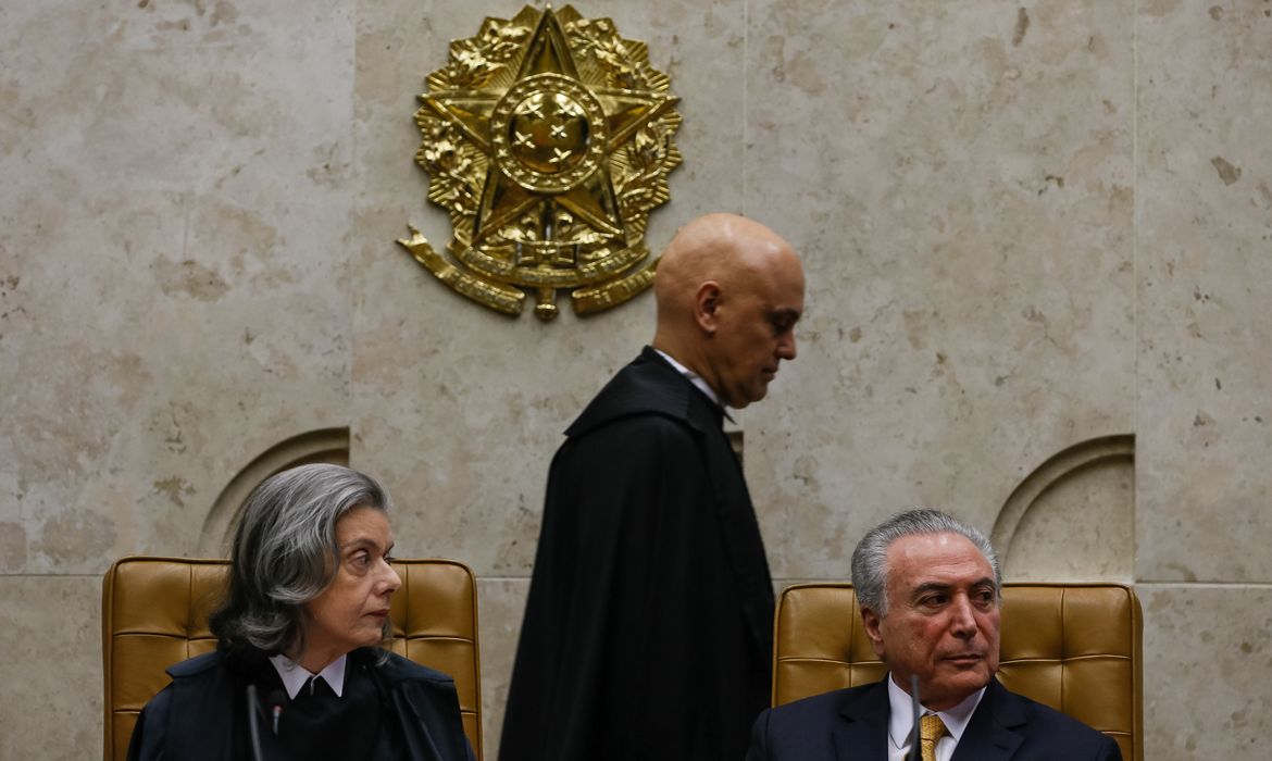 Brasília - O jurista Alexandre de Moraes toma posse no cargo de ministro do Supremo Tribunal Federal (STF). Moraes passa a ocupar a cadeira deixada por Teori Zavascki, morto em acidente aéreo (Beto Barata/PR)