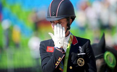 Charlotte Dujardin nos Jogos Olímpicos Rio 2016
 15/08/2016  REUTERS/Tony Gentile