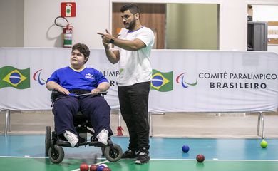 11.03.20 - Aula da Bocha da Escola Paralímpica de Esportes no Centro de Treinamento Paralímpico Brasileiro. Foto: Ale Cabral/CPB.