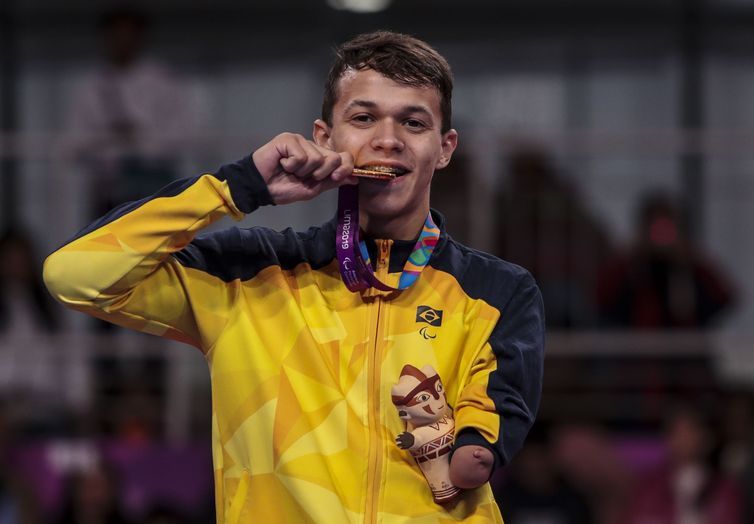 30.08.19 - Jogos Parapanamericanos Lima 2019 - Tae Kwon Do - Nathan Torquato - Ouro 61kg classe k44 - Foto: Ale Cabral/CPB