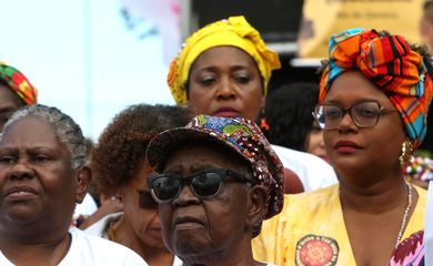 Rio de Janeiro (RJ), 30/07/2023 - IX Marcha das Mulheres Negras do Rio de Janeiro, na praia de Copacabana, zona sul da cidade. Foto:Tânia Rêgo/Agência Brasil