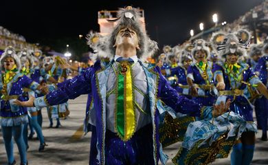 Rio de Janeiro - A escola de samba Beija-Flor se apresenta no Desfile das Campeãs do Carnaval do Rio, na Sapucaí  (Tânia Rêgo/Agência Brasil)