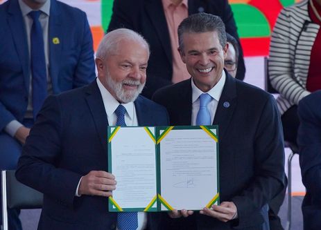 Brasília (DF), 02/08/2023, O presidente Luiz Inácio Lula da Silva, durante o lançamento do programa Povos da Pesca Artesanal e da assinatura do decreto que recria o Conselho Nacional da Aquicultura e Pesca (Conape).  Foto: Rafa Neddermeyer/Agência Brasil