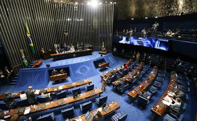 Brasília - Presidente do Senado, Renan Calheiros, mantém o trâmite normal do processo de impeachment da presidenta Dilma no Senado  (Fabio Rodrigues Pozzebom/Agência Brasil)