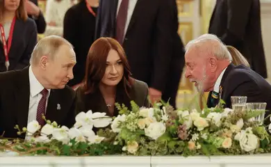 Rússia- 08/05/2025 Presidente da República, Luiz Inácio Lula da Silva, durante jantar oferecido pelo Presidente da Federação da Rússia, Vladimir Putin.
Grande Palácio do Kremlin.
Foto: Ricardo Stuckert / PR