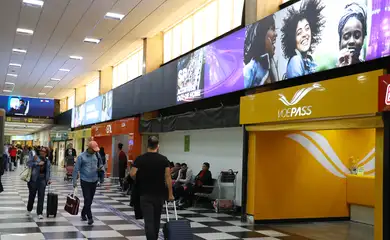 São Paulo (SP), 14/08/2024 - Balcão de atendimento da Voepass Linhas Aéreas no Aeroporto de Congonhas. Foto: Rovena Rosa/Agência Brasil