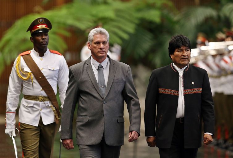 Novo presidente cubano recebe Evo Morales em Havana