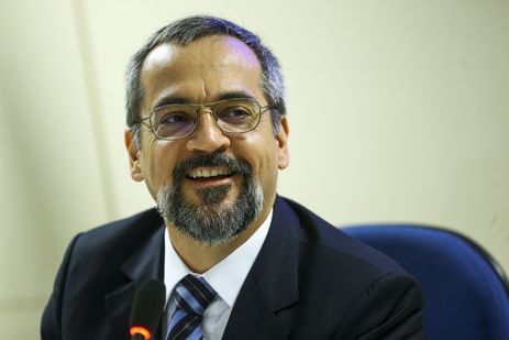 O ministro da Educação, Abraham Weintraub, durante apresentação do programa "Future-se".
