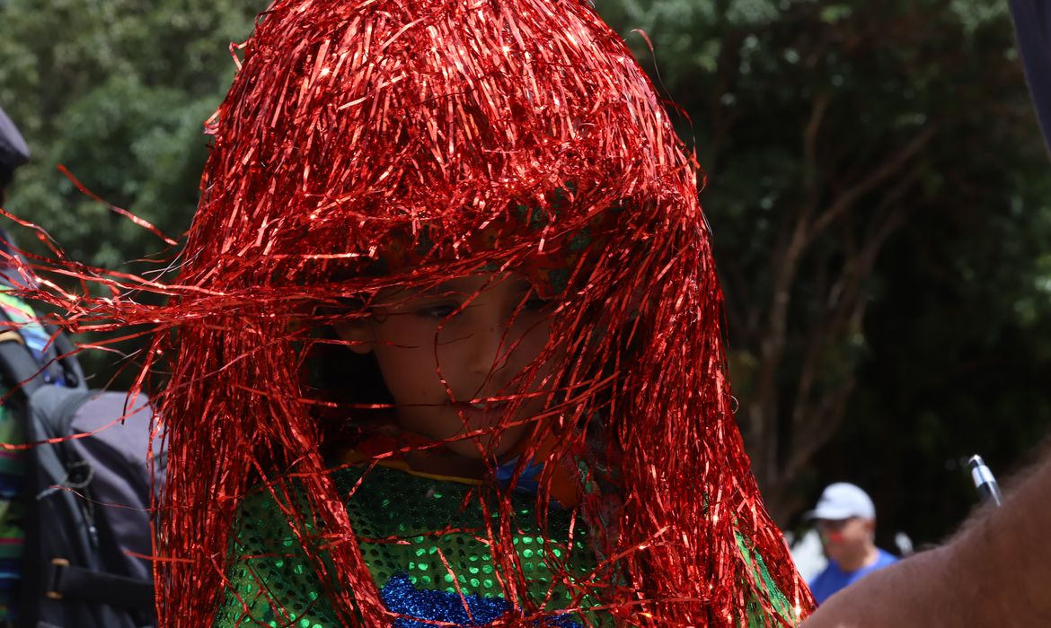 Brasília-DF 12/02/2024 Bloquinho infantil de carnaval Carnapati. Foto Antônio Cruz/ Agência Brasil.